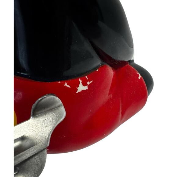 Walt Disney Pie Eyed Mickey Mouse Ceramic Piggy Bank 8 3/4” X 6" - Picture 6 of 14